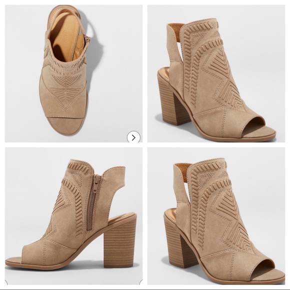 SOLD ON OFFER UP Open-toe ankle booties - Picture 7 of 8